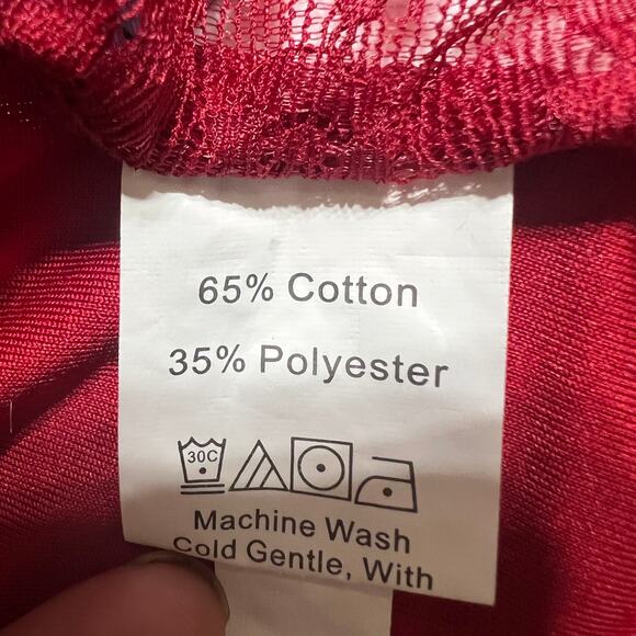 Shein (2XL) Red Floral Lace Wireless Fashion Bralette - Picture 7 of 7